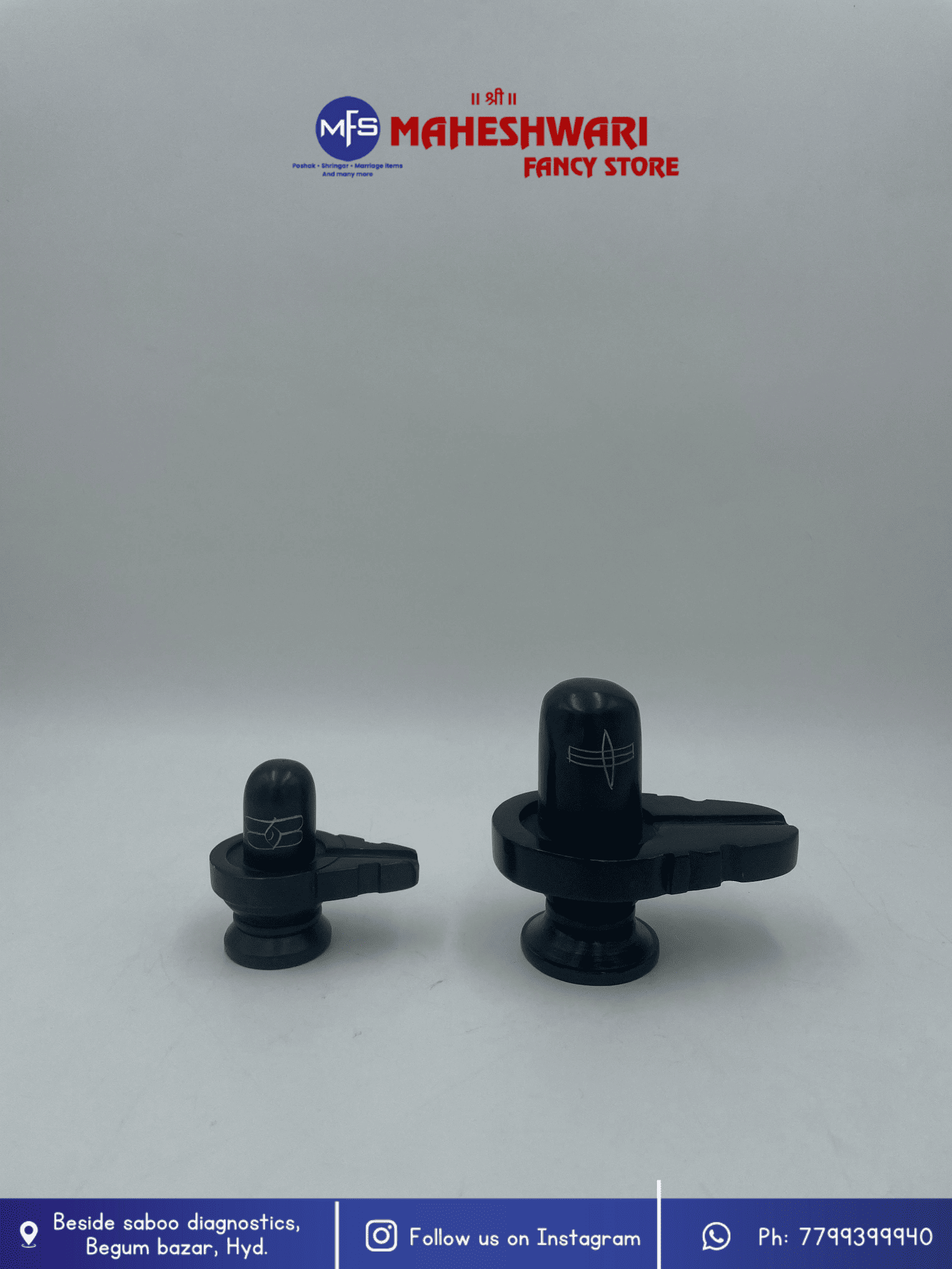 Maheshwari Fancy Store - Black Shivling